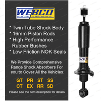 Rear Webco Shock Absorbers Lowered King Springs for Volkswagen Golf MK 1975-1983