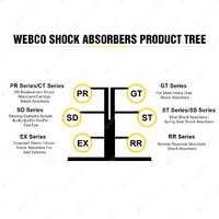 Front Super Low Webco Shock Absorbers for Mitsubishi Triton MJ MK 2WD Ute 93-06