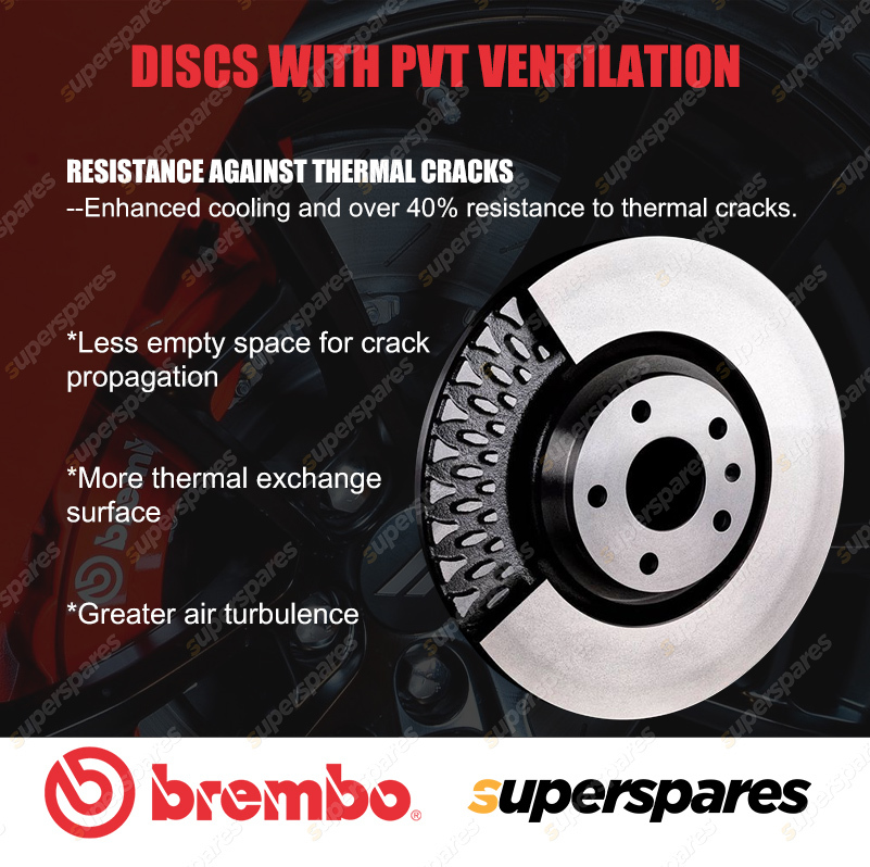 2x Front Brembo UV Disc Brake Rotors for Citroen C4 LC DS4 DS5 Wheel Hub  82mm