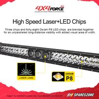 4X4FORCE 32 Inch Double Row Laser Osram LED Light Bar Universal Driving Lamp