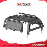 4X4FORCE Ute HD 200KG Steel Tub Canopy Load for Isuzu D-Max 13-21 Dual Cab