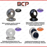 BCP Front + Rear Slotted & Dimpled Disc Brake Rotors for Holden Combo XC 04-on