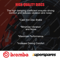 2x Front Brembo Co-Cast Brake Rotors for Mercedes-Benz CLS300d 350 C257 GLC X253