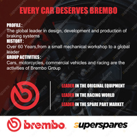 Rear Brembo UV Disc Brake Rotors + NAO Brake Pads for Mazda 3 1.6L 2011-2017