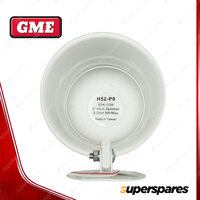 GME 8 Watt White P.A. Horn With Lead Plug - Durable UV-Resistant Plastic Housing