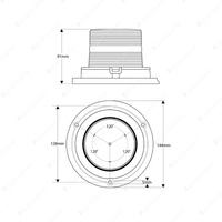 LED Autolamps Amber Strobe & Rotating Warning Beacon Light 11-32 Volt Lamp
