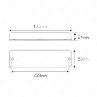 LED Autolamps Front Indicator/Marker Light 12V 18 LED Lamp Twin Blister