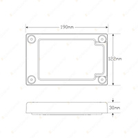 LED Autolamps White Reverse Light 12-24V 24 LED Lamp with Bracket Single Blister