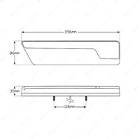 LED Autolamps Black Stop Tail Reverse Reflector Sequential Indicator 2 Blister