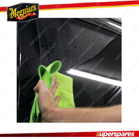 Meguiar's No Smear Glass Cloths Twin Pack 40cm x 40cm Glass Cleaning Cloth