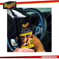 Meguiar's Gold Class Rich Leather 3-In-1 Wipes 30 Wipes - Rich Moisturisers