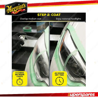 Meguiar's Two Step Headlight Restoration Kit - Step 1: Clean Step 2: Coat