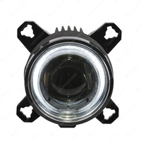 Narva 9-33V LED High Beam Headlamp Assembly With Drl And Position Light 90mm Dia