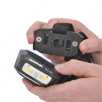 Narva Rechargeable LED Head Lamp 250 Lumen 2 x COB LEDs 120 deg angle flood beam