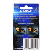 Narva 12 Volt Bau15S L.E.D Ind Globes 1800K Amber (Blister Pack Of 2)