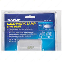 2 x Narva 9-36V LED Work Lamp 20W - 2000 lumens with 4 x 5W Cree L.E.Ds 72360