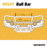 OXLEY Bull Bar Bumper Replacement Basic Fleet for Toyota Hilux 2020-2023