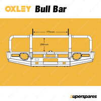 OXLEY Bull Bar with Tow Point & Fog Light for Toyota Landcruiser 79 Series 17-23