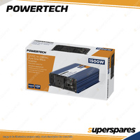 Powertech Pure Sine Wave Inverter - Electrically Isolated 1500W 12VDC to 230VAC