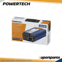 Powertech Pure Sine Wave Inverter - Electrically Isolated 500W 12VDC to 230VAC