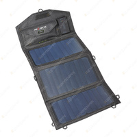 Projecta 15W Personal Folding Solar Panel with Power Bank 3-in-1 Charging Cable