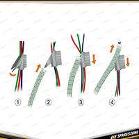 Charge Spiral Binding - 8mm x 5 Meters with Tool Black Wire Cable Organising