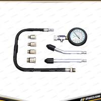 8 Pcs of PK Tool Compression Tester Set - for Petrol Engine 21 Bar Gauge