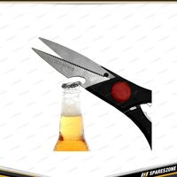 PK Tool 8 Inch Scissors - with Bottle Opener Jar Opener Stainless Steel