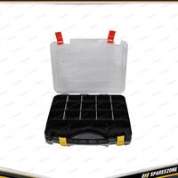 PK Tool Organizer Case Double Sided 36 Compartments - Adjustable Partitions