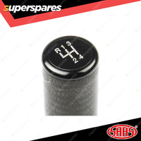 SAAS Carbon Fibre Car Gear Stick Shift Knob - Aluminium 140mm Customisable