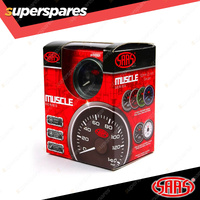 SAAS Mechanical Boost Gauge Diesel 0-60 psi 52mm Black Muscle Series