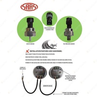 SAAS Dual Gauge Boost 0-30 Psi Analogue / Voltmeter 8v-18v Digital Trax Series