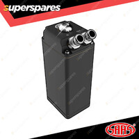 SAAS Oil Catch Tank Baffled Rectangle Black Billet 600ml Premium Quality