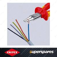 Knipex 1000V Round Nose Plier - 160mm for Bending Wire Loops Chrome-plated Plier