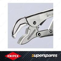 Knipex Grip Plier - 250mm with Adjustment Screw & Release Lever Double Prism Jaw