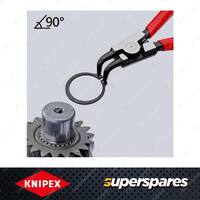 Knipex Circlip Plier 90 Degree Bent - 170mm Long for External Circlips on Shafts