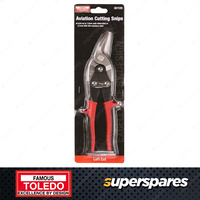 Toledo Aviation Cutting Snip - Left Cut Red color Handle 250mm Length