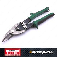 Toledo Aviation Cutting Snip - Right Cut Green Handle 250mm Length