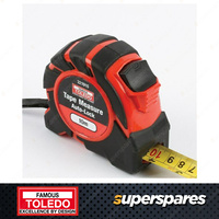 Toledo Heavy Duty Tape Measure Metric 10 Metre Double Sided - Auto Lock