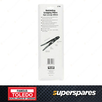 Toledo 280mm High Leverage Ratcheting Crimping Plier with PVC Dipped Handle