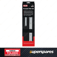 Toledo Rule 2pc Set 150mm 300mm Metric & Imperial Stainless Steel Made In Japan