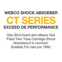 Rear Webco Elite Shock Absorbers Lowered King Springs for FORD CORSAIR UA 89-92