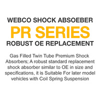 Rear Webco Elite Shock Absorbers STD King Springs for FORD FOCUS LR 02-05