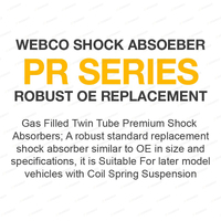 Rear Webco Shock Absorbers Raised King Springs for Kia Sorento XM Diesel 10-12