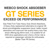 Rear Webco Shock Absorbers Raised 100-300KG Springs for Toyota Fortuner GUN156R