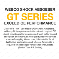 Rear Webco Shocks Raised 100-300KG Springs for Toyota Landcruiser UZJ VDJ 200