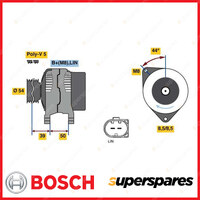 Bosch Alternator for Benz A B Class 180 CLA GLA 200 220 W176 W246 C117 X117 X156