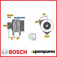 Bosch Alternator for Porsche 911 996 Boxster 986 Petrol 6cyl 1996 - 2005 120 Amp