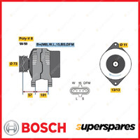 Bosch Alternator for Volvo FH 16 II 400 500 FM9 FMX 300 400 500 600 02-On 80 Amp