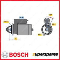 Bosch Starter Motor for Volkswagen Passat 3B2 3B3 3B5 3B6 1.6L 1.8L 1998-2003